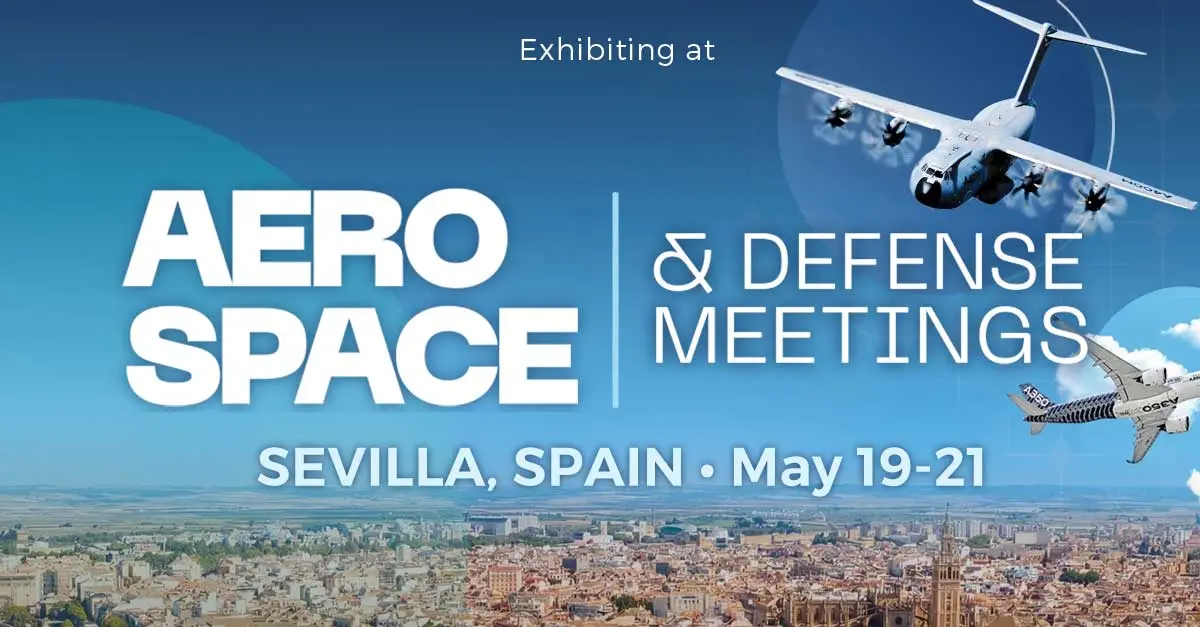 Cartel oficial de ADM Sevilla 2026, encuentro internacional de la industria aeroespacial y de defensa celebrado en Sevilla