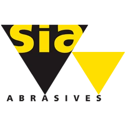 Logotipo de sia Abrasives, marca de abrasivos distribuida en España por Pérez Cardoso.